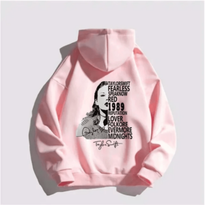 Taylor Swift Album Pink Hoodie